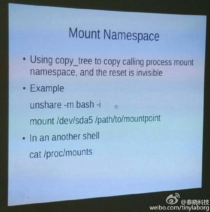 Mount NameSpace